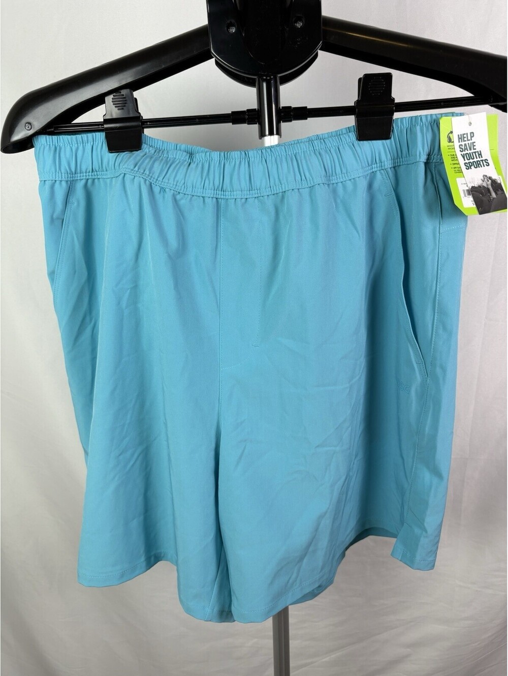 DSG Men’s Agility Woven 6” Athletic Short Blue Spray Size M  (Item 545)